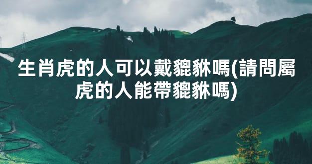 生肖虎的人可以戴貔貅嗎(請問屬虎的人能帶貔貅嗎)