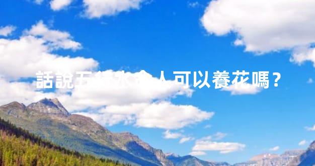 話說五行水命人可以養花嗎？