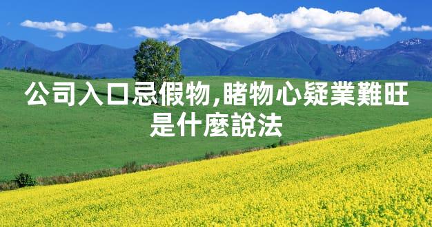 公司入口忌假物,睹物心疑業難旺是什麼說法