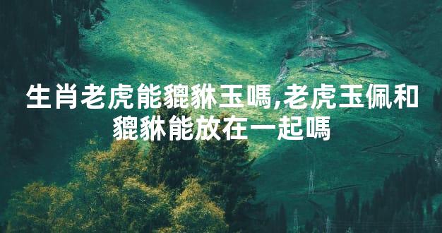 生肖老虎能貔貅玉嗎,老虎玉佩和貔貅能放在一起嗎