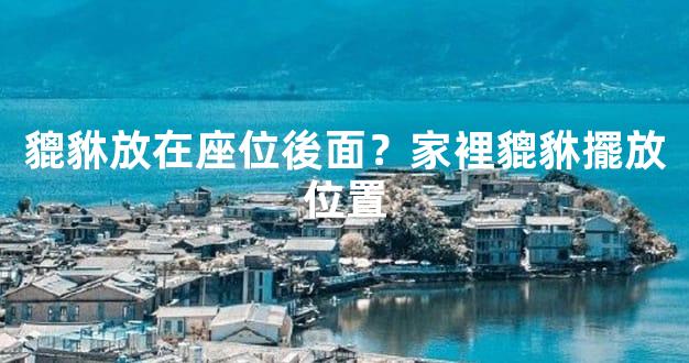貔貅放在座位後面？家裡貔貅擺放位置
