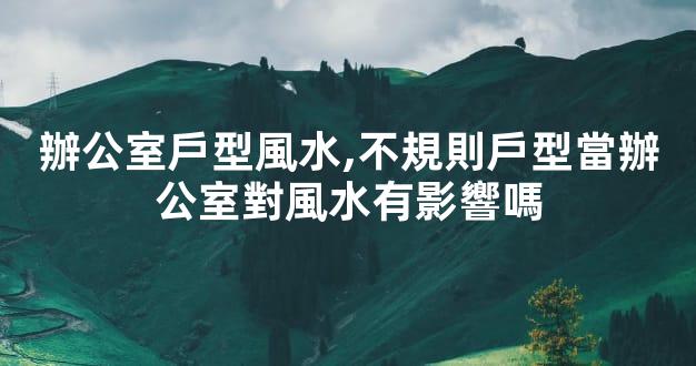辦公室戶型風水,不規則戶型當辦公室對風水有影響嗎